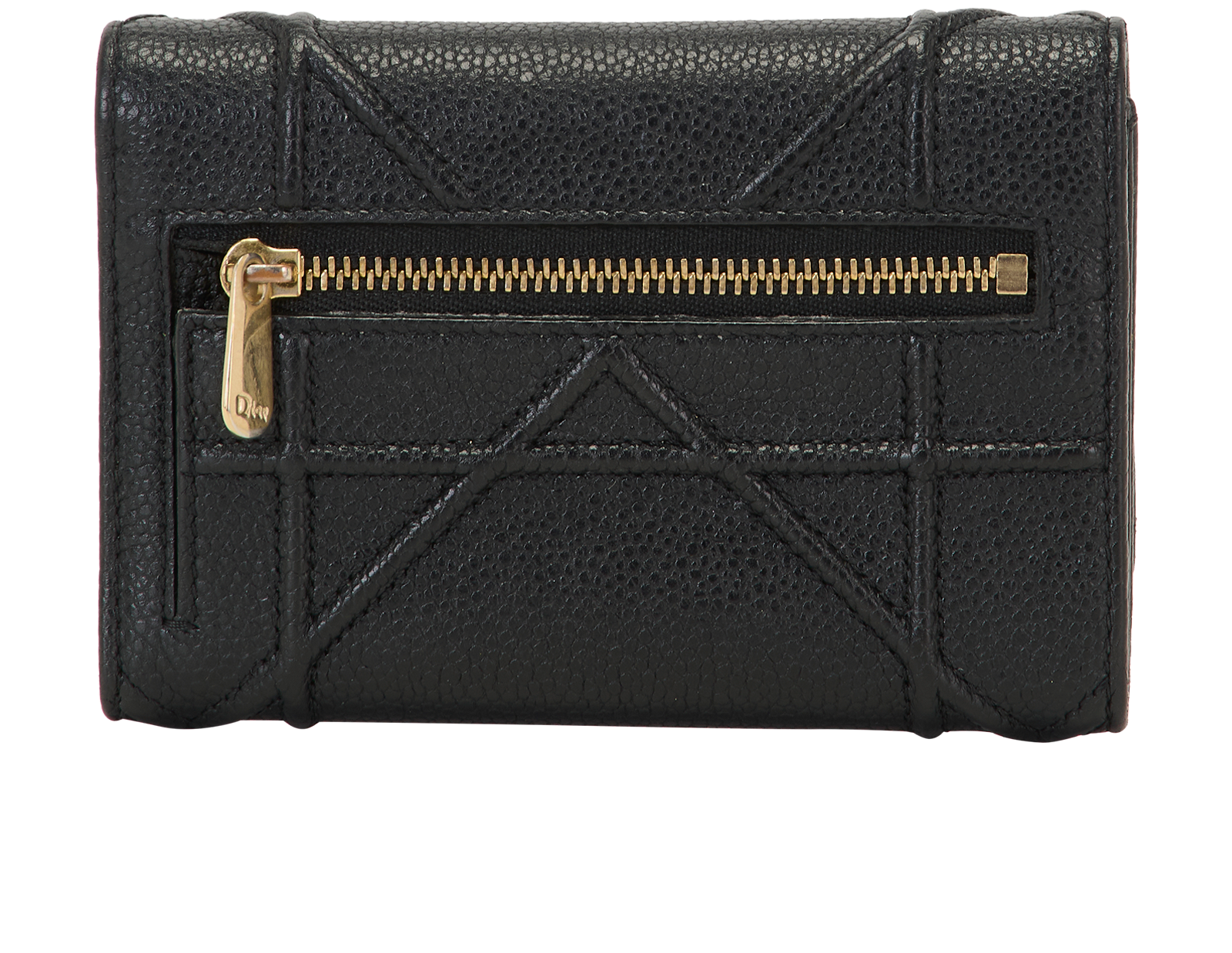 Christian Dior Diorama Wallet, &pound;220, Accessories, Black, Leather, Back view